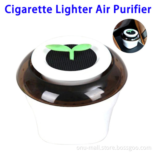 Car Auto Potted Plant Shape Cigarette Lighter Air Purifier Freshener Air Cleaner